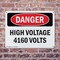 Signmission High Voltage 4160 Volts Danger Sign, Plastic, 10in W x 7in L, 2PK OS-2PACK-DS-P-710-L-1957 - alternate 5